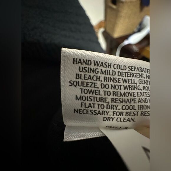 Eileen Fisher Black Textured Open Front Women’s Cardigan Jacket M Silk Blend - Picture 8 of 8